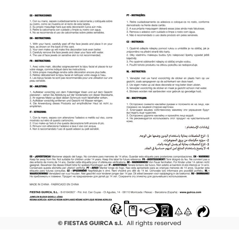 Joyas Faciales Adhesivas Egipto