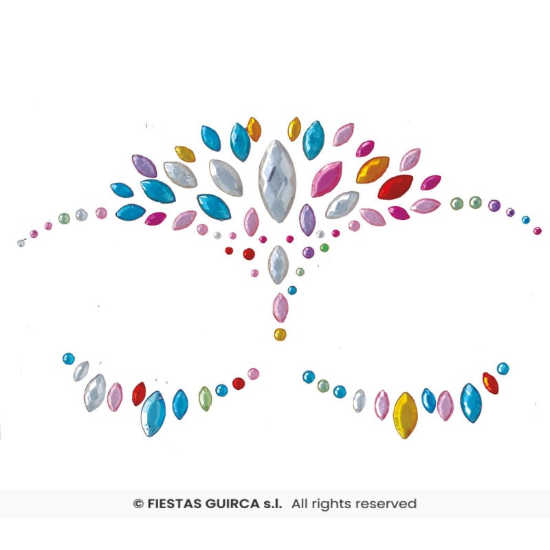 Joyas Faciales Adhesivas Colores