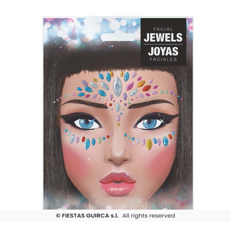 Joyas Faciales Adhesivas Colores