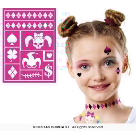 Plantilla Adhesiva Maquillaje Dangerous De Guirca