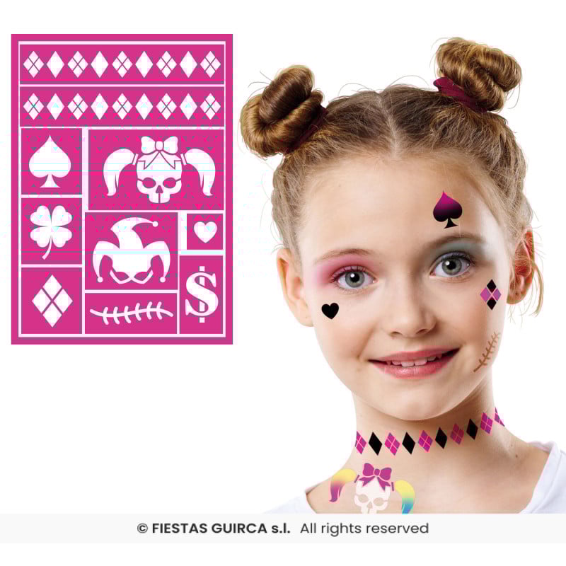 Plantilla Adhesiva Maquillaje Dangerous De Guirca