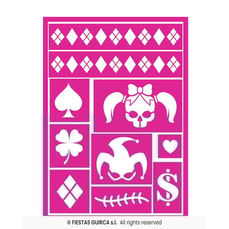 Plantilla Adhesiva Maquillaje Dangerous