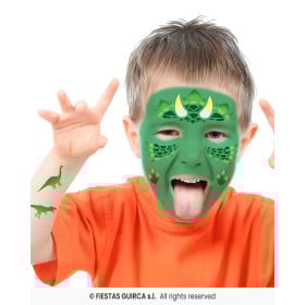 Plantilla Adhesiva Maquillaje Dinosaurio 2