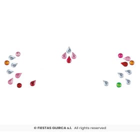 Joyas Faciales Para Ojos Gotas Multicolor De Guirca 2