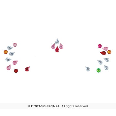 Joyas Faciales Para Ojos Gotas Multicolor