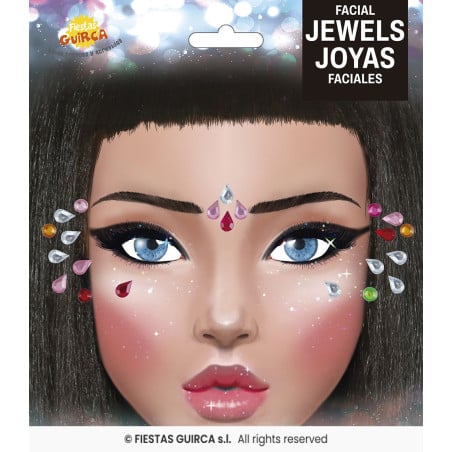 Joyas Faciales Para Ojos Gotas Multicolor