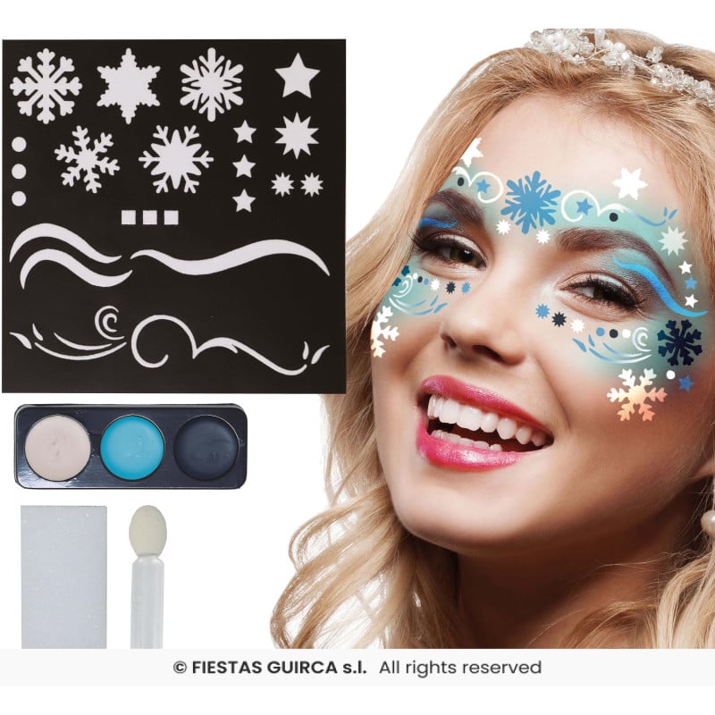 Set Maquillaje Copos De Nieve De Guirca