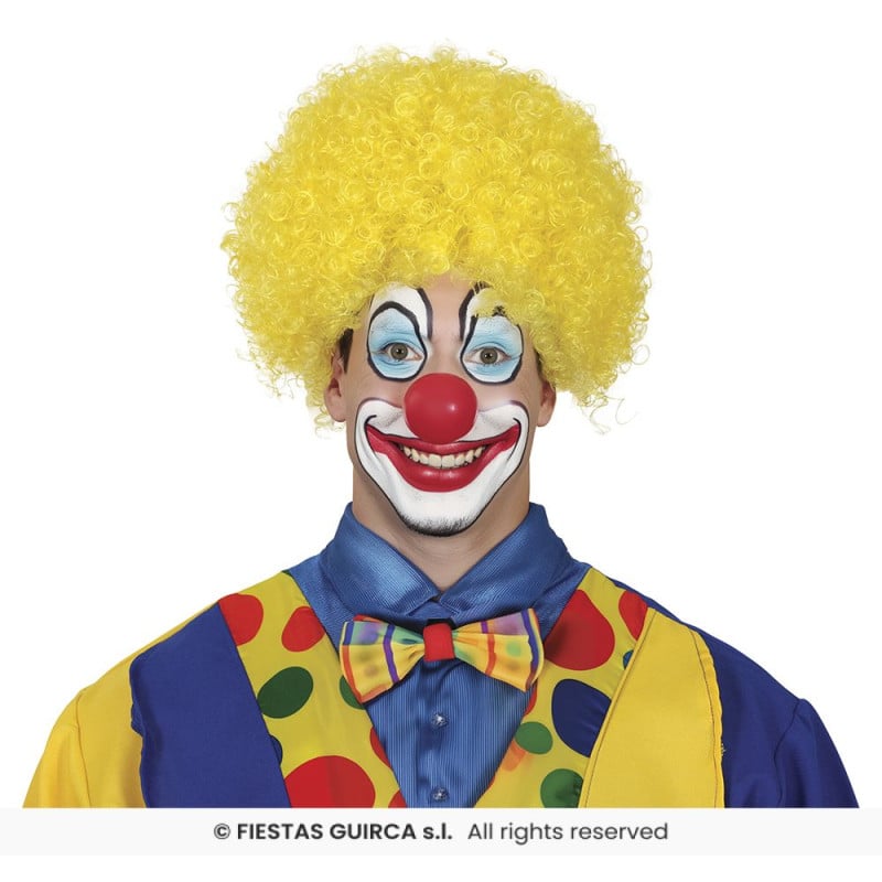 Peluca Rizos Amarilla De Guirca