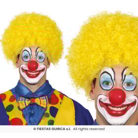 Peluca Rizos Amarilla De Guirca