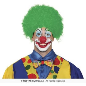 Peluca Rizos Verde De Guirca 2