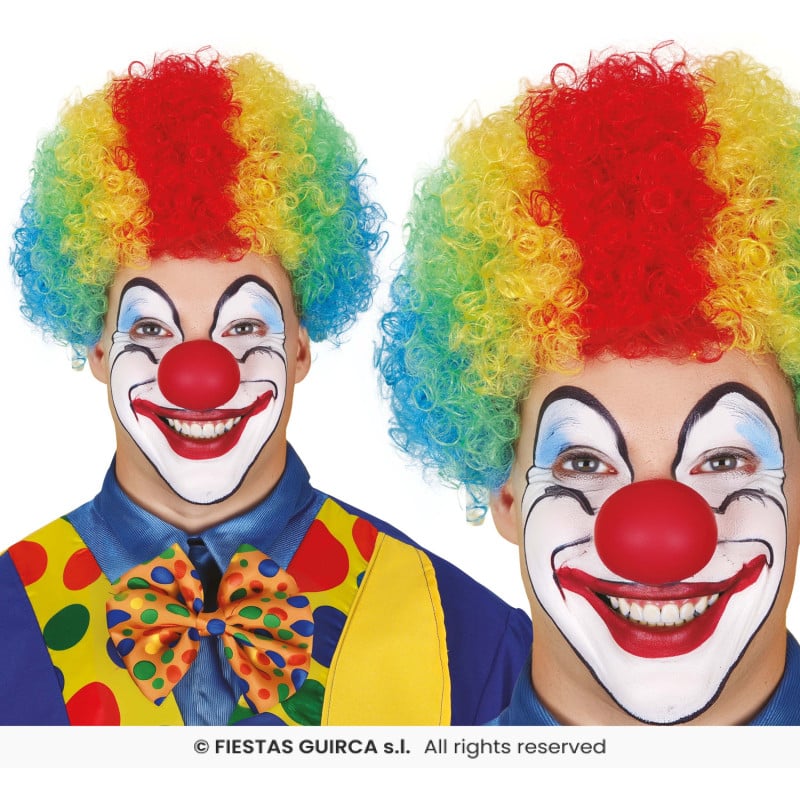 Peluca Rizos Multicolor De Guirca