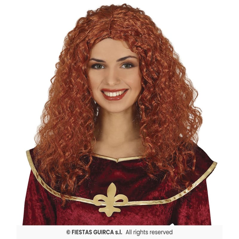 Peluca Melena Pelirroja En Caja