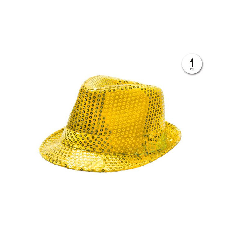 Sombrero De Lentejuelas Oro