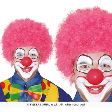 Peluca Rizos Rosa De Guirca