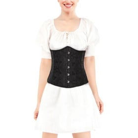 Corsé Jacquard Negro Talla S