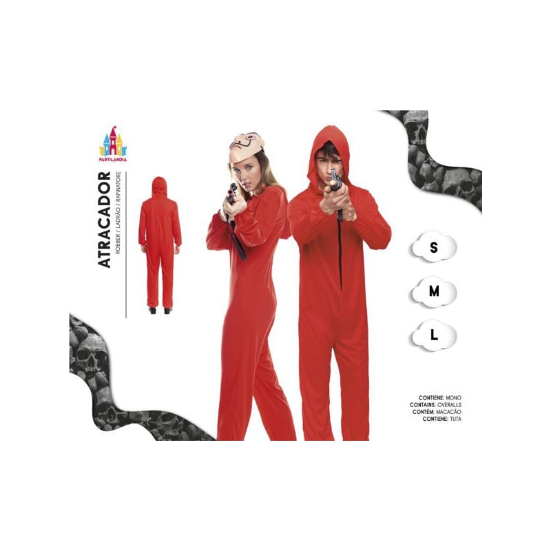 Disfraz Atracador Talla L