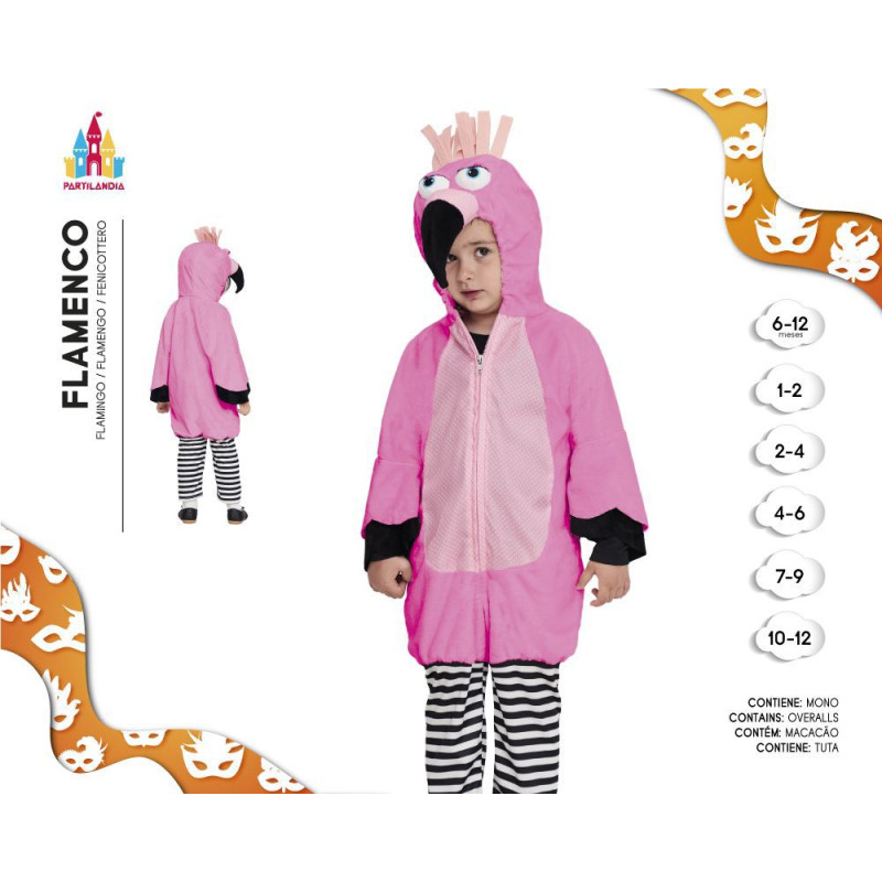 Disfraz Flamenco Fucsia 5-6 Años