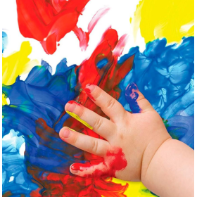 3 Botes De Pintura Dedos Lavables 2