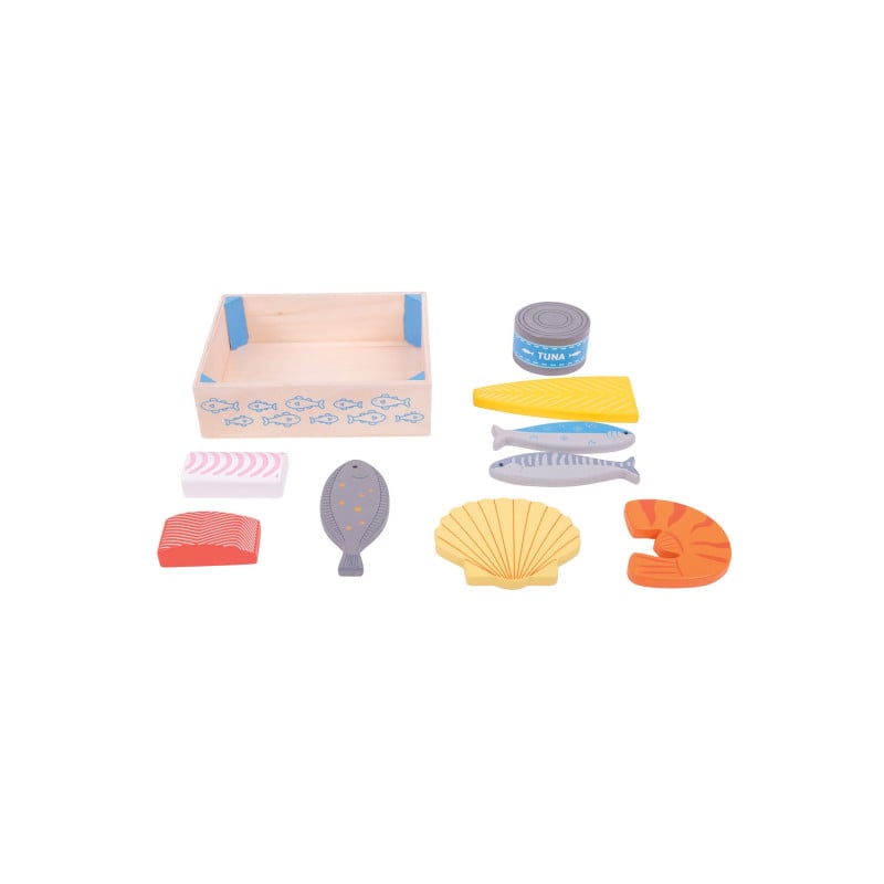 Caja De Pescado De Madera