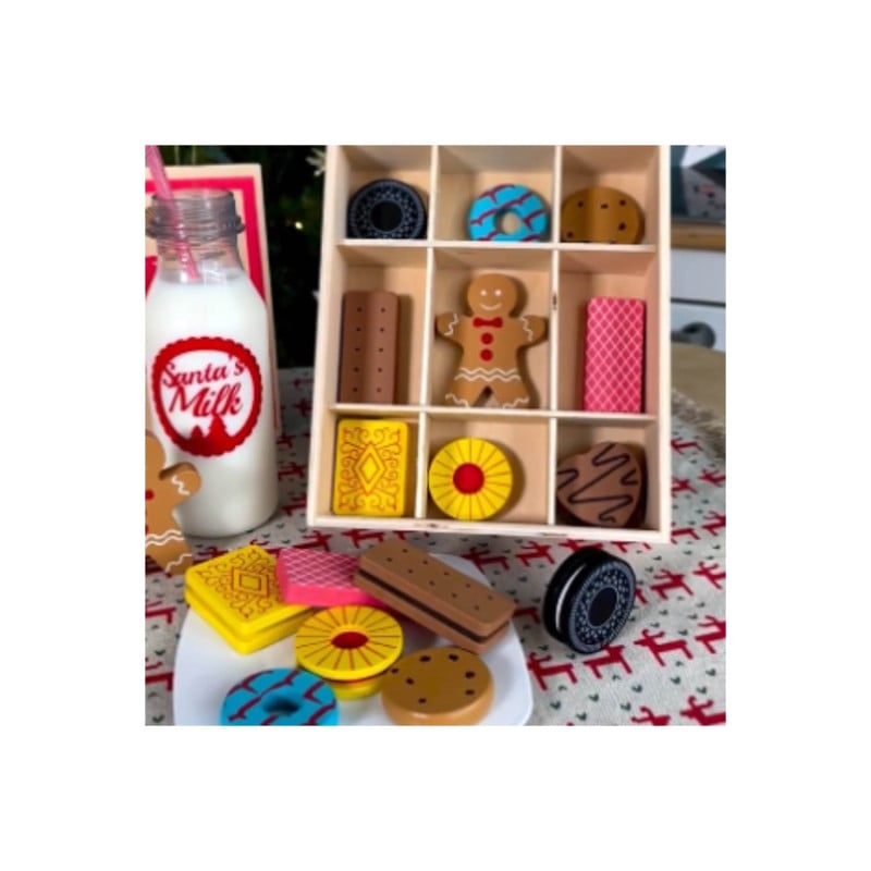 Caja De Galletas De Madera