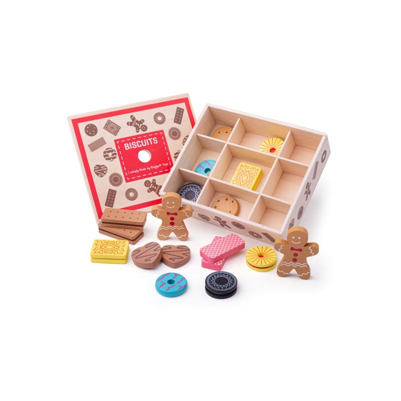 Caja De Galletas De Madera De Bigjigs Toys