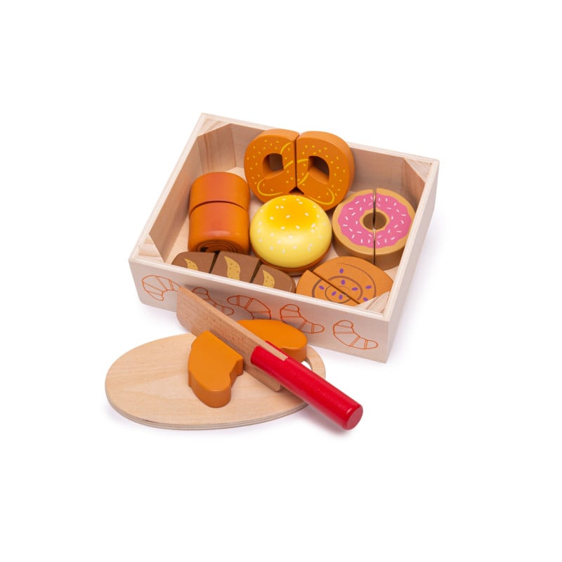 Caja Para Cortar Pan Y Pasteles Madera De Bigjigs Toys