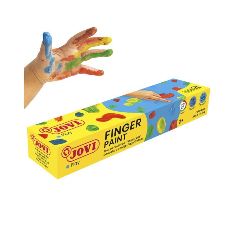 Pintura Dedos Jovi 5 Botes De Jovi