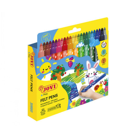 Estuche 24 Rotuladores Maxi Colores De Jovi
