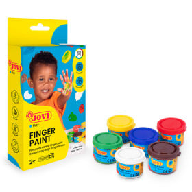 Estuche 6 Botes Pintura De Dedos