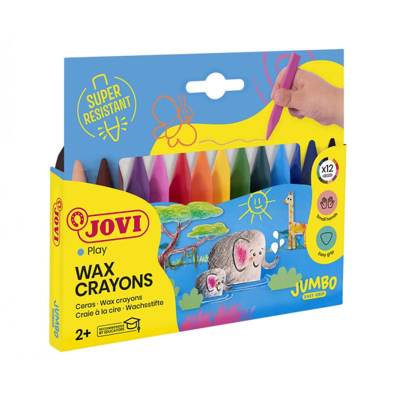 Estuche 12 Ceras Triangulares Colores