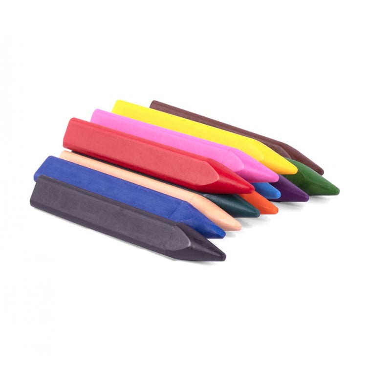 Estuche 12 Ceras Triangulares Colores