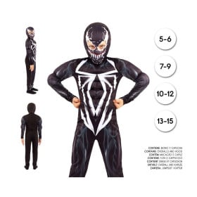 Disfraz Spiderman Negro 7-9 Años 2