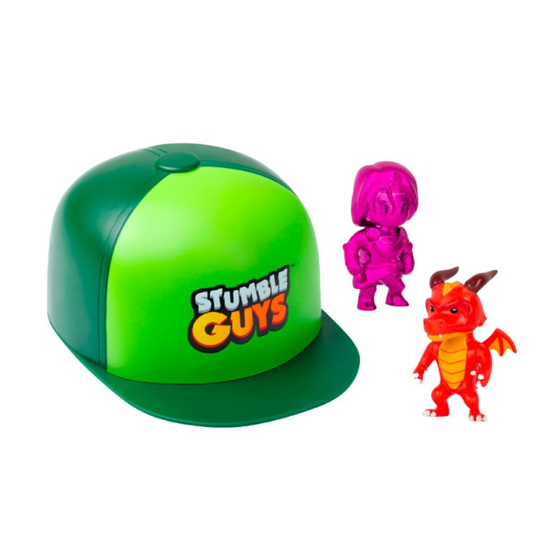 Stumble Guys Pack Gorra Con 2 Figuras De Bizak