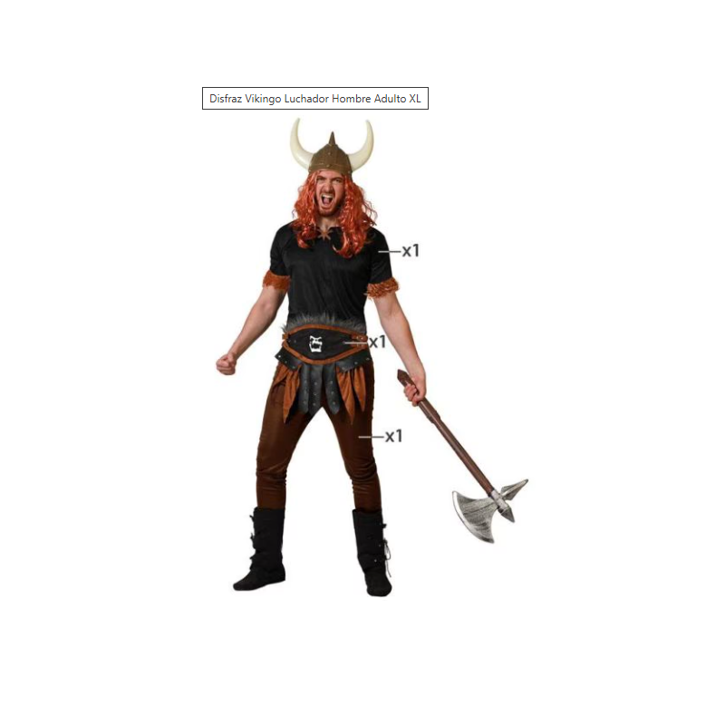 Disfraz Vikingo Talla XL