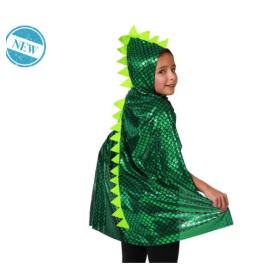 Capa Con Capucha Dinosaurio