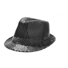 Sombrero De Lentejuelas Negro Infantil