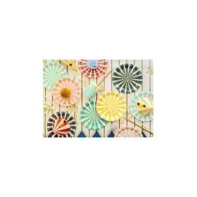 Platos Cartón Rayas Circo 6 Unidades 2