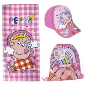 Set Peppa Pig Toalla Saquito Y Gorra De Cerdá