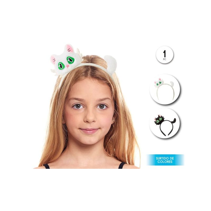 Diadema Peluche Gatos