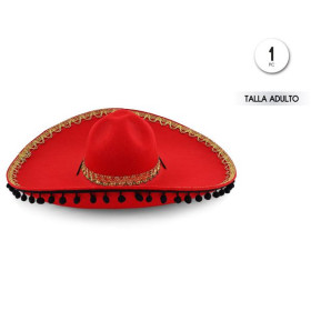 Sombrero Mariachi Rojo Adulto