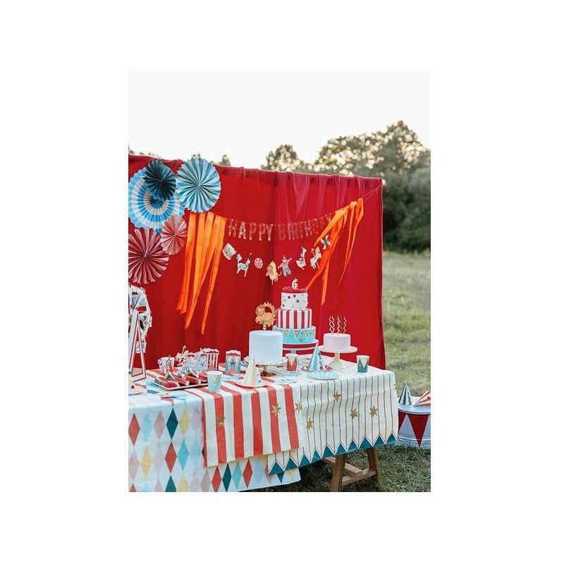 Mantel Circo Rayas y Estrellas