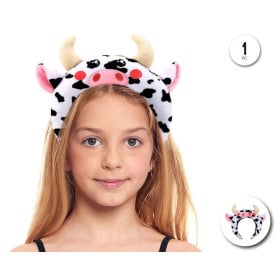 Diadema Peluche Vaca