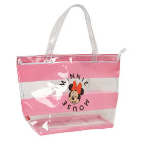 Bolsa De Playa Minnie Mouse Rayas De Safta