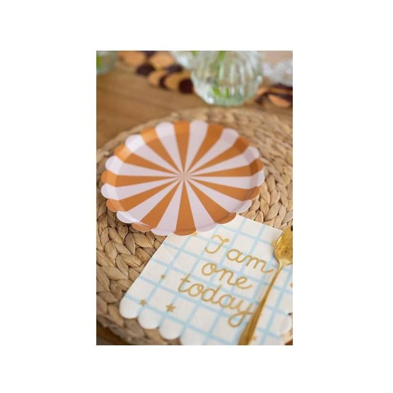 Platos Rayados 6 Unidades