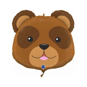 Globo Cabeza De Oso Metalizado