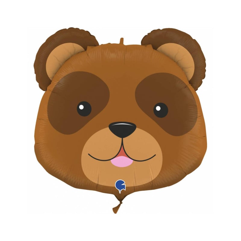 Globo Cabeza De Oso Metalizado