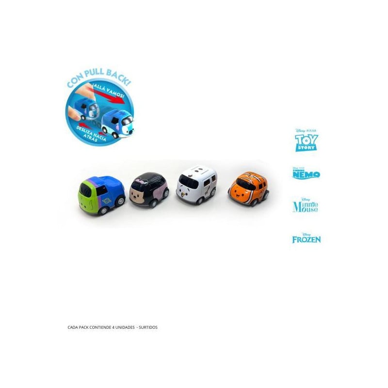 Mini Cute Cars Disney Pack 4 Surtido