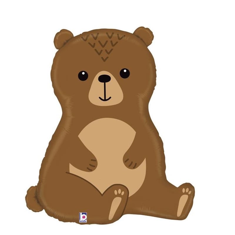 Globo Oso Del Bosque Metalizado