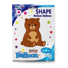 Globo Oso Del Bosque Metalizado 2