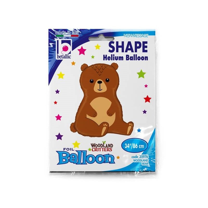 Globo Oso Del Bosque Metalizado